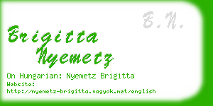 brigitta nyemetz business card